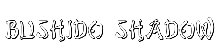 Bushido Shadow Font Image