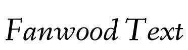 Fanwood Text Font Image