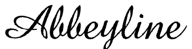 Abbeyline Font Image