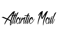 Atlantic Mail Font Image