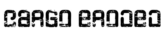 Cargo eroded Font Image