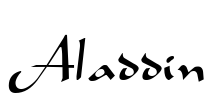 Aladdin Font Image