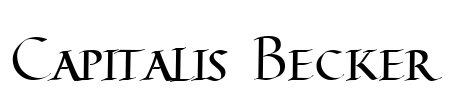 Capitalis Becker Font Image