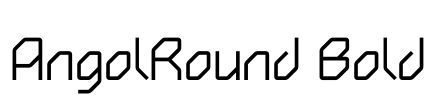 AngolRound Bold Font Image