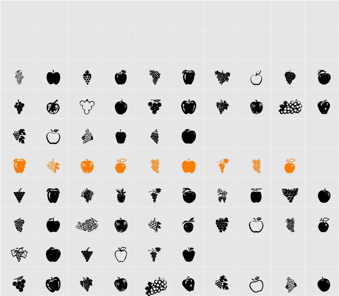 AppleWine Character Map