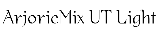 ArjorieMix UT Light Font Image