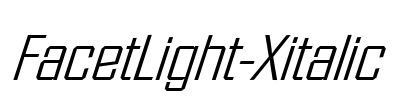 FacetLight-Xitalic