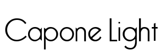 Capone Light Font Image