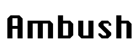 Ambush Font Image