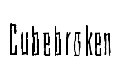 Cubebroken Font Image