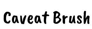 Caveat Brush Font Image