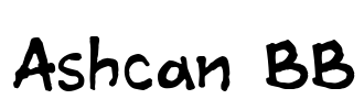 Ashcan BB Font Image