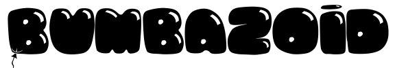 Bumbazoid Font Image