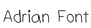 Adrian Font Font Image