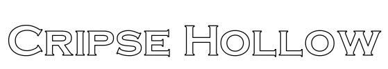 Cripse Hollow Font Image