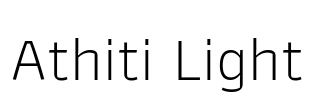 Athiti Light Font Image