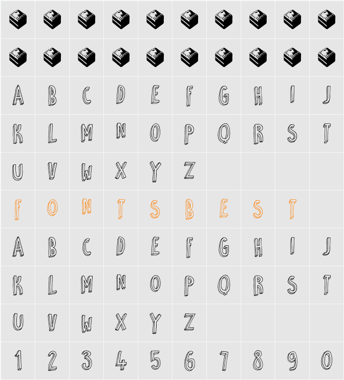 DK Petit Four Character Map