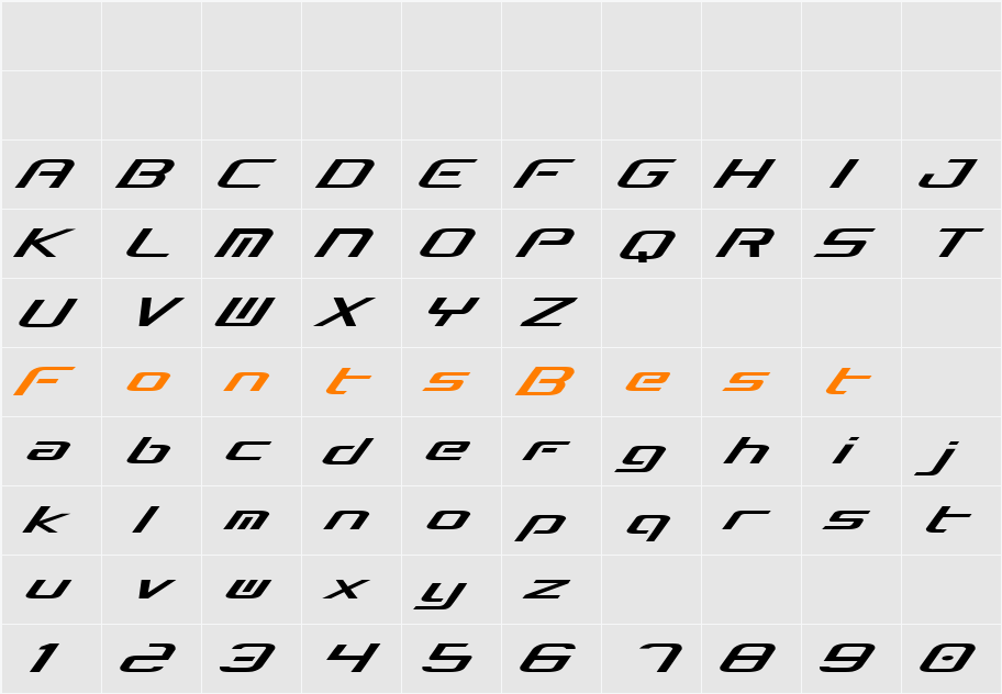 Concielian Break Character Map