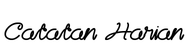 Catatan Harian Font Image