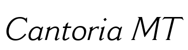 Cantoria MT Font Image