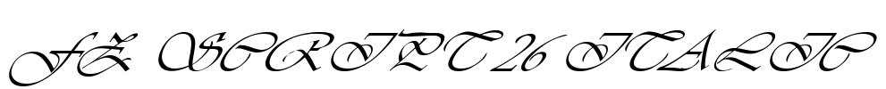 FZ SCRIPT 26 ITALIC