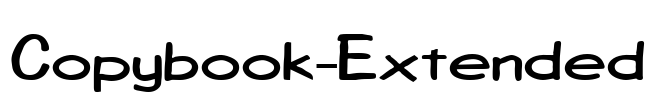 Copybook-Extended Font Image