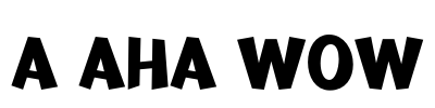 a Aha Wow Font Image