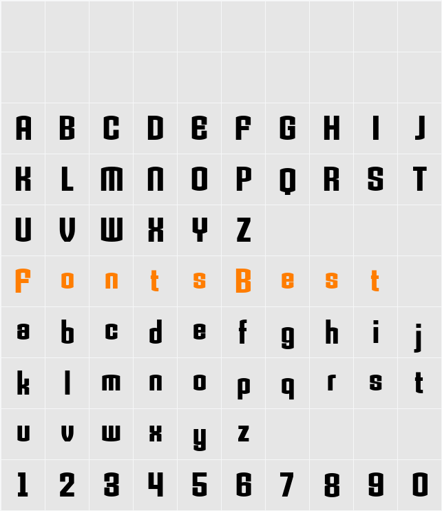 Armada Character Map