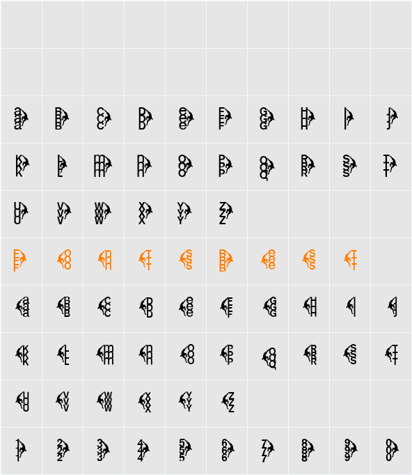 CentreClimbers Character Map