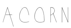 Acorn Font Image