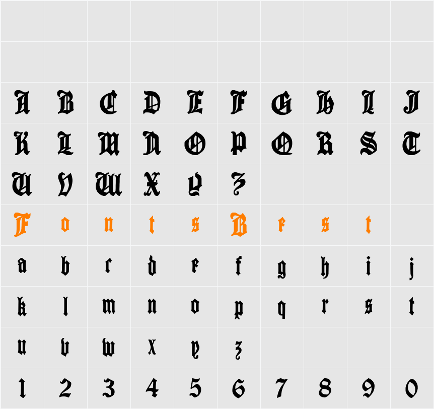 Cantebriggia Character Map