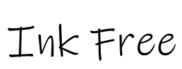 Ink Free Font Image