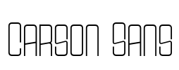 Carson Sans Font Image