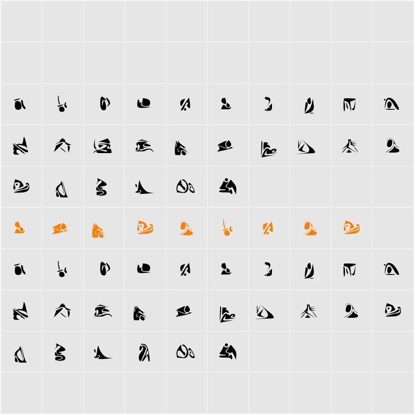 InterzoneCode Character Map