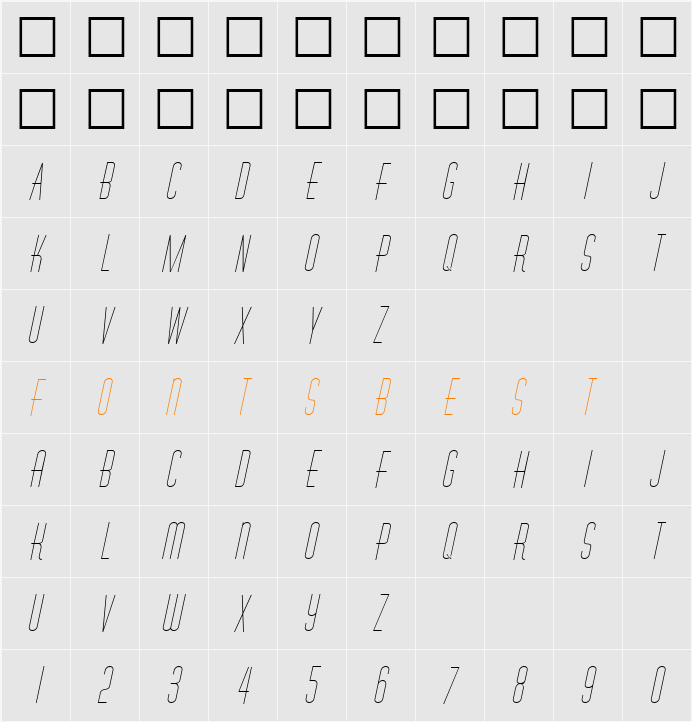 Melanin Character Map