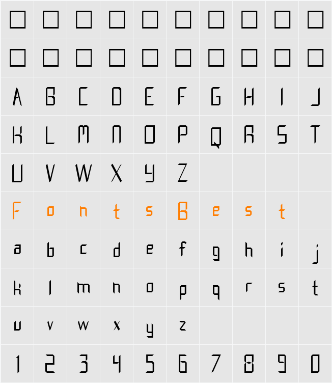 Creedmore Character Map