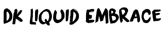 DK Liquid Embrace Font Image