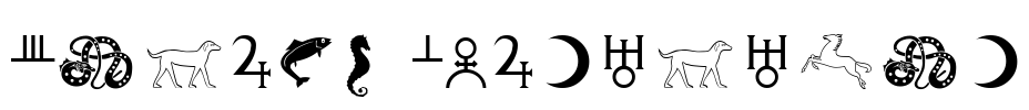 Celtic Astrologer Font Image