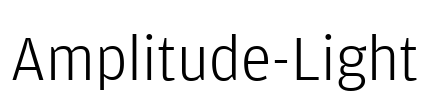 Amplitude-Light Font Image