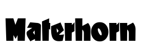 Materhorn Font Image