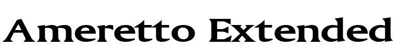 Ameretto Extended Font Image