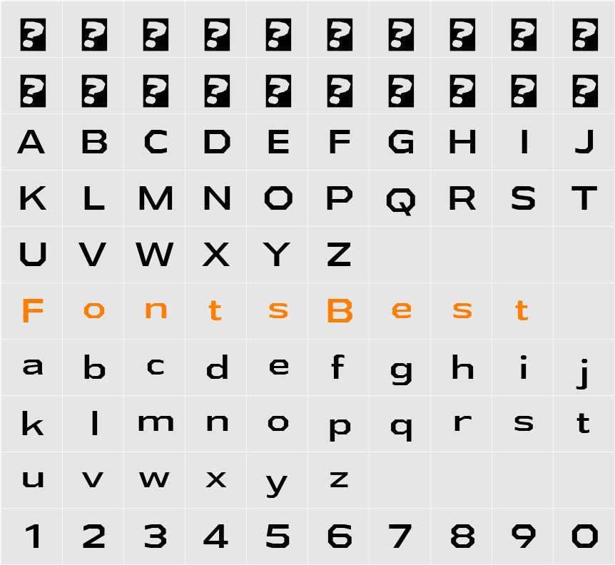 Athabasca Ex Rg Character Map