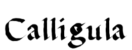 Calligula Font Image