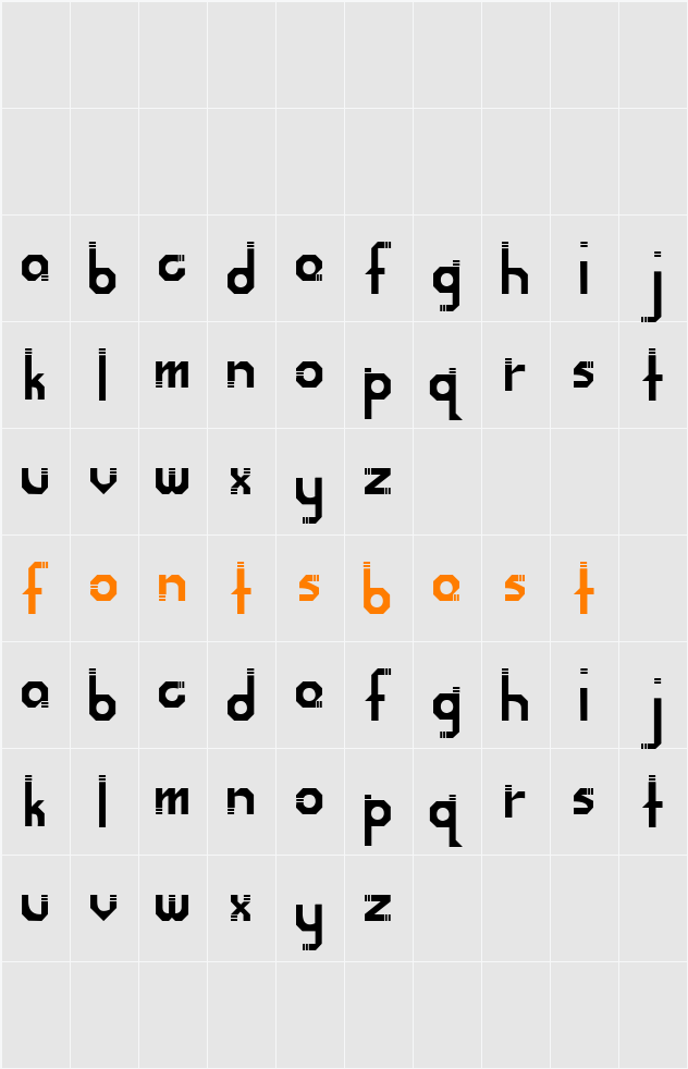 Mobio Character Map