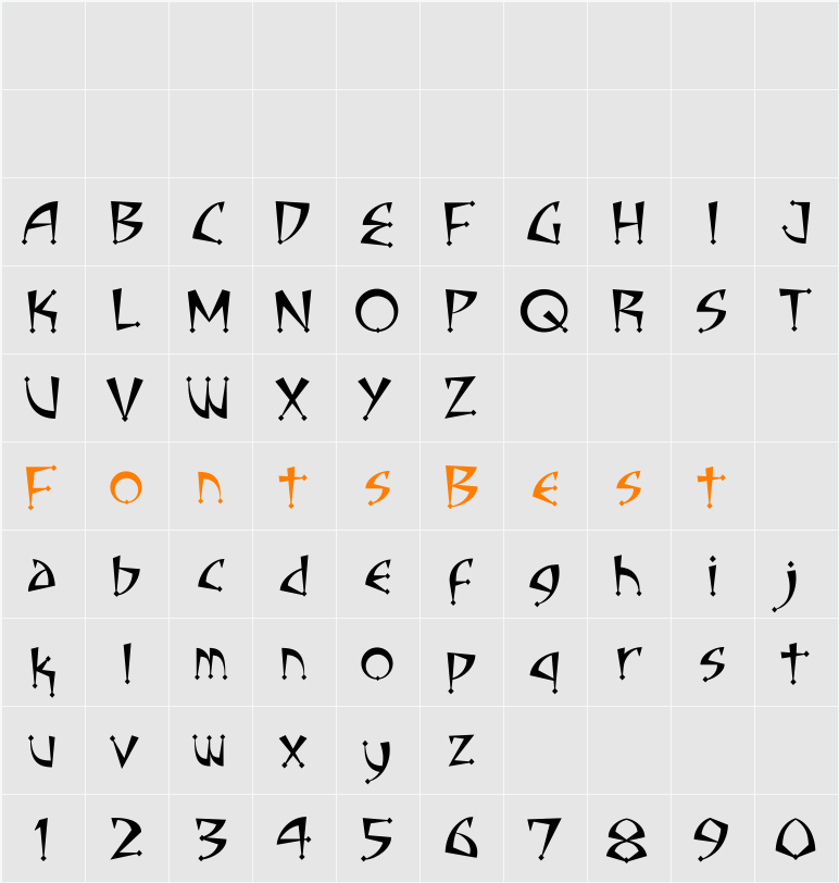 CCAdamantium Character Map