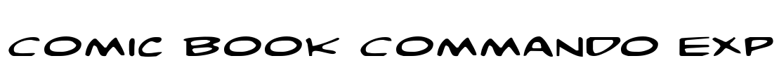 Comic Book Commando Exp Font Image