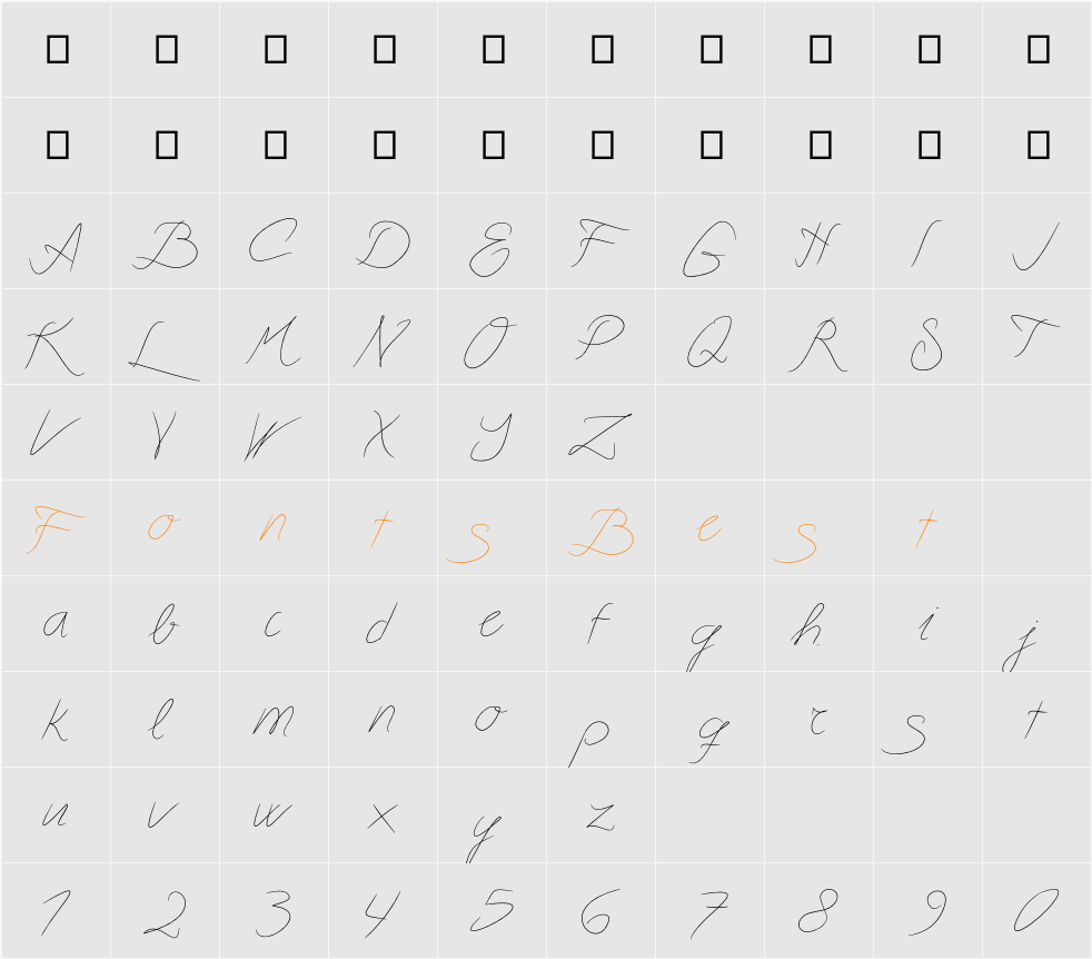 Astralasia Character Map