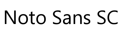 Noto Sans SC Font Image