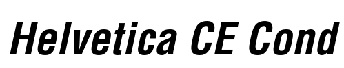 Helvetica CE Cond Font Image