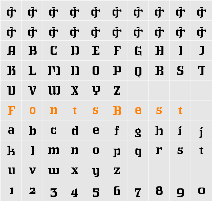 Intruder Alert Character Map